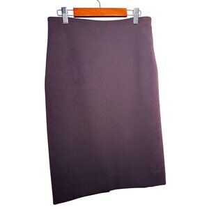Y2K Diane von Furstenberg Plum Pencil Skirt Size 4‎ Businesscore